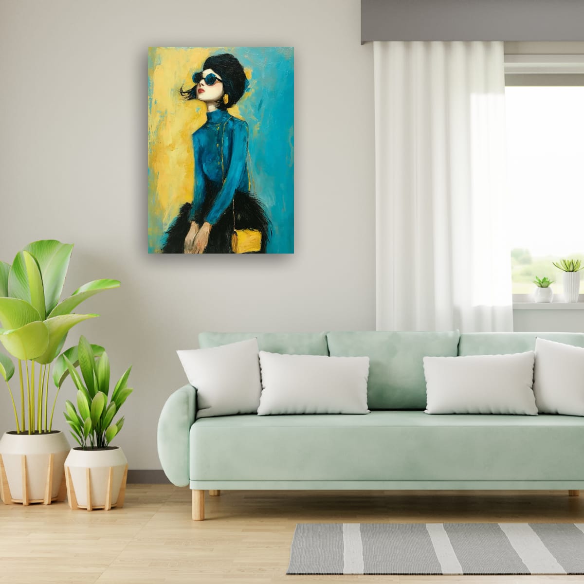 Moderne Eleganz in Türkis und Gold - Image 2