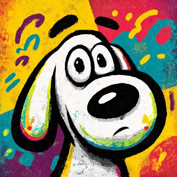 Verwirrter Hund